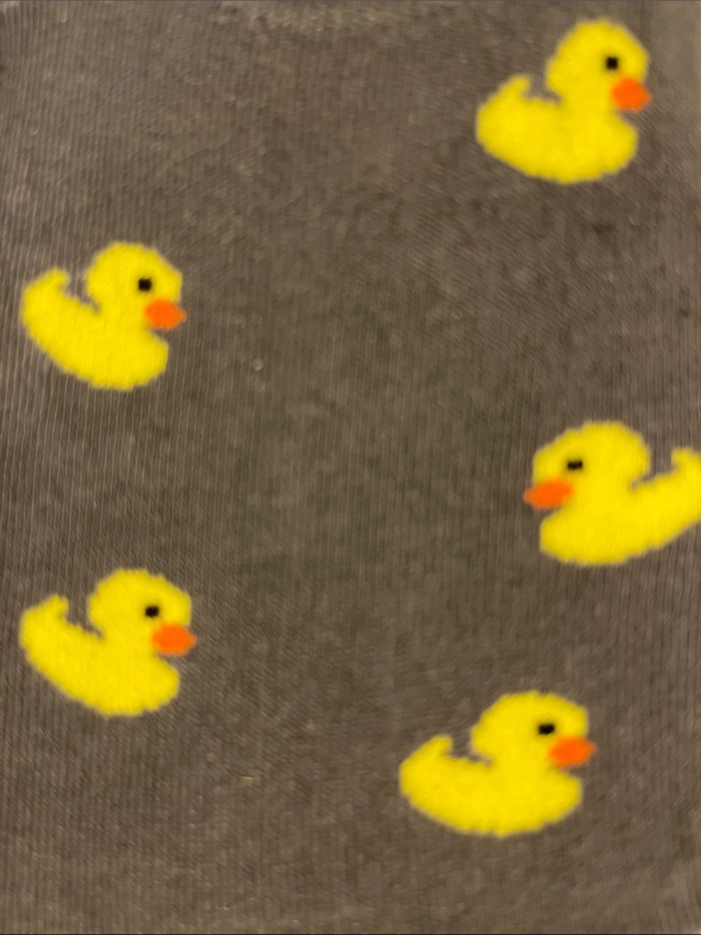 Fun Circle No-Show Socks with Yellow Duck Pattern NWT - Picture 4 of 4